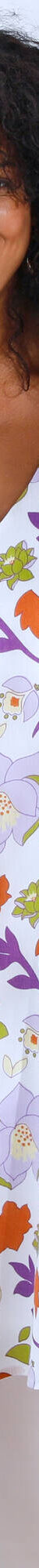Robe courte évasée, crépon imprimé floral (écru / multicolore) Robe courte évasée, crépon imprimé floral (écru / multicolore)